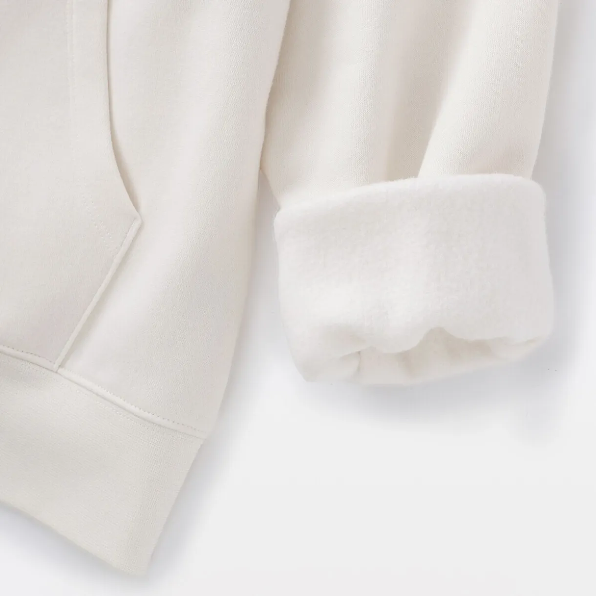 Sweat-shirt à capuche zippé en coton mélangé pour femme