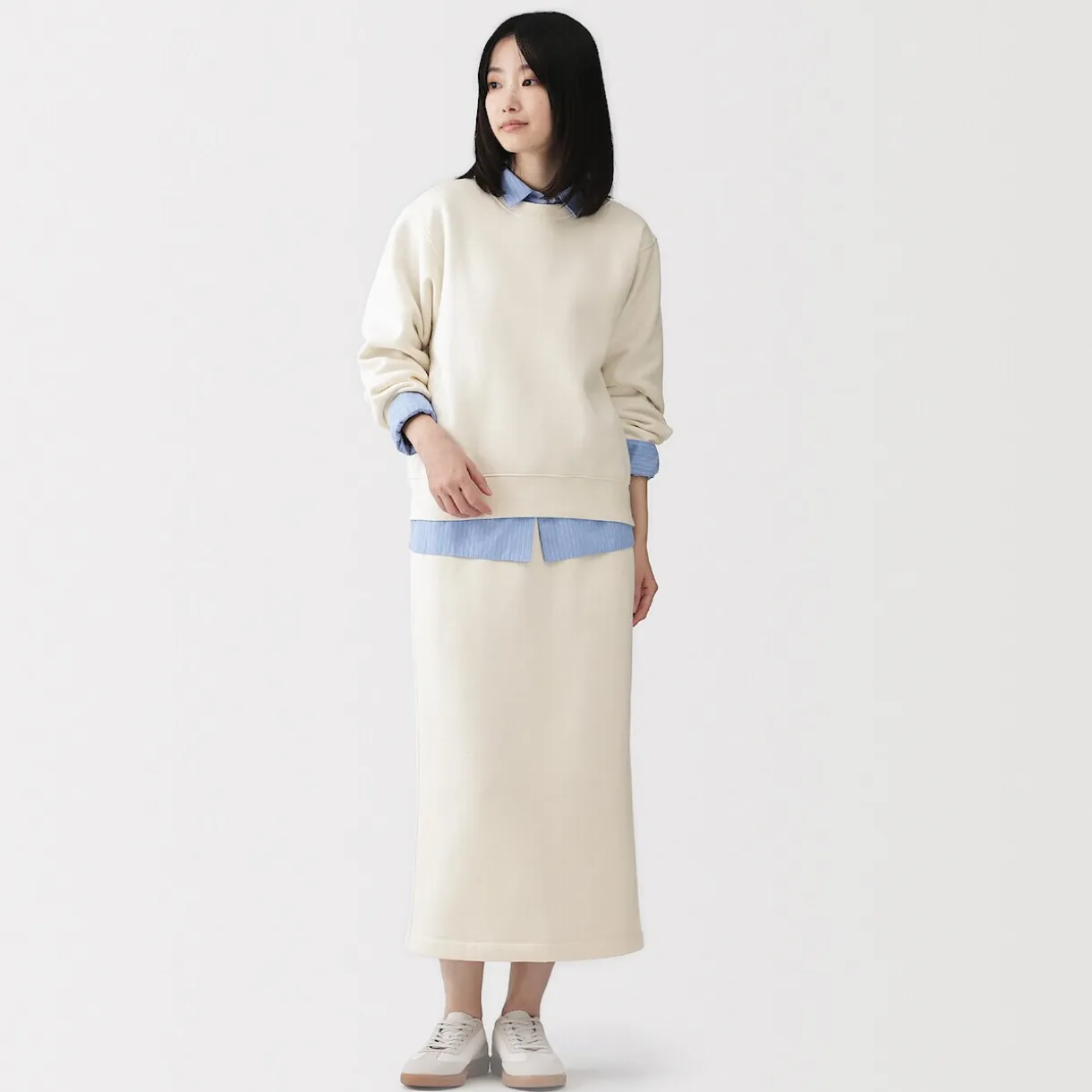 Sweat-shirt en coton mélangé pour femme