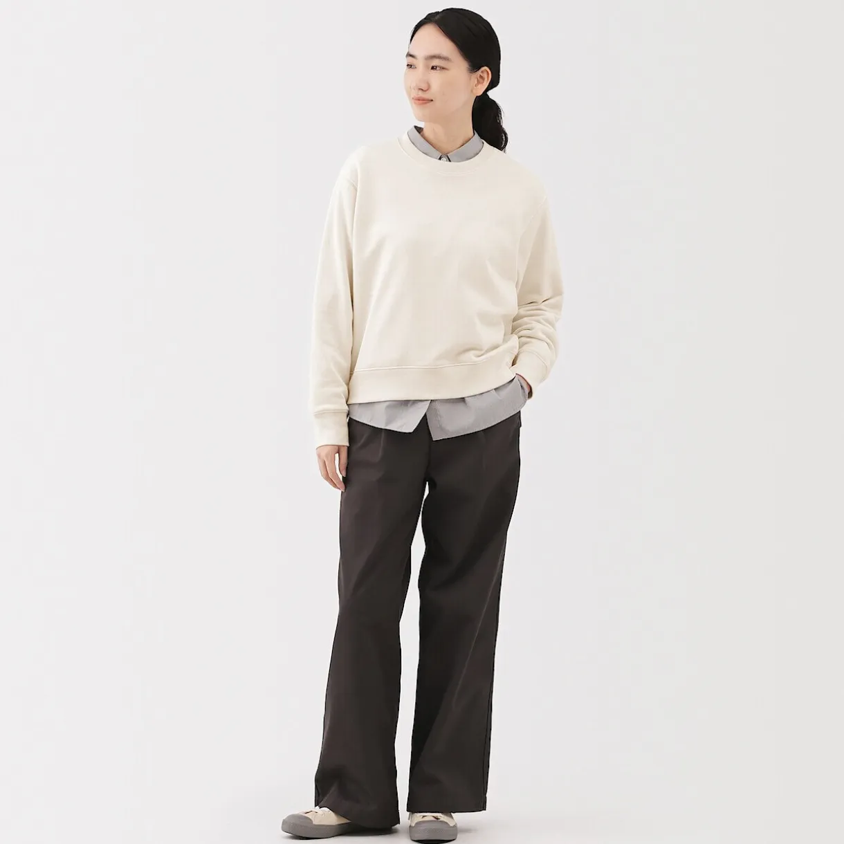 Sweat‐shirt en mélange de coton pour femme