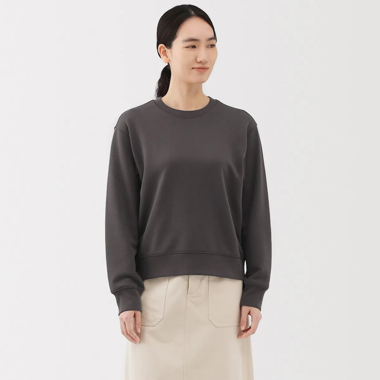 Sweat‐shirt en mélange de coton pour femme