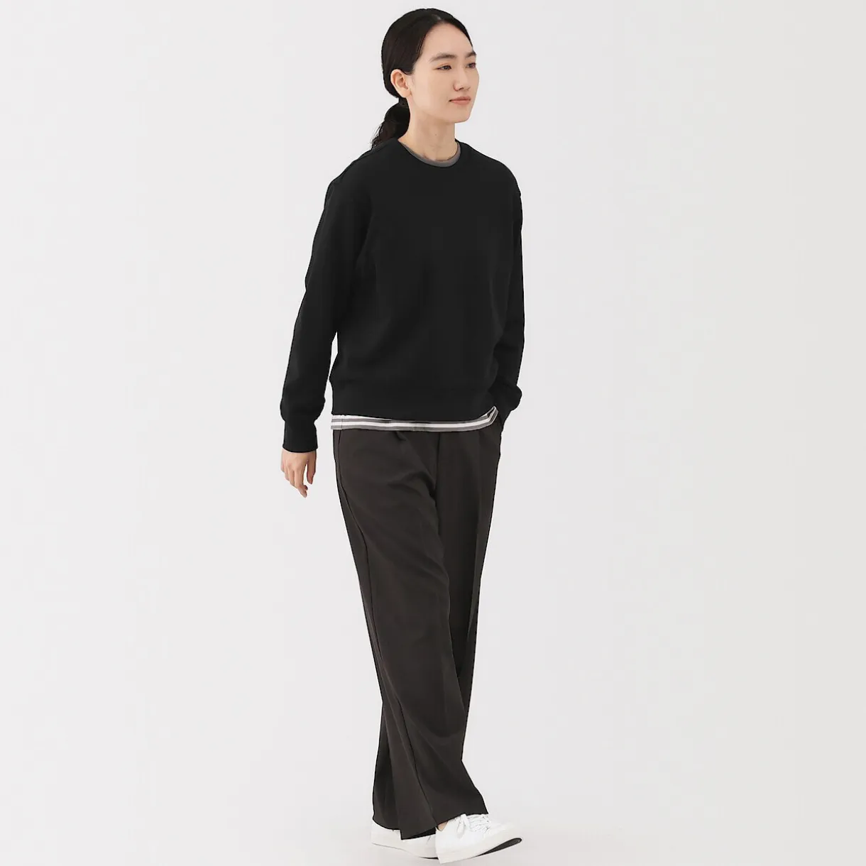 Sweat‐shirt en mélange de coton pour femme