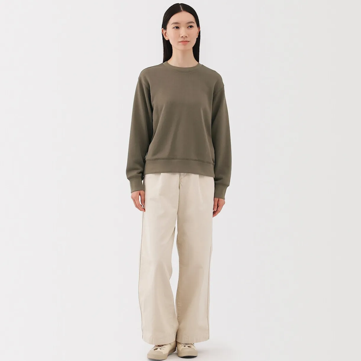 Sweat‐shirt en mélange de coton pour femme