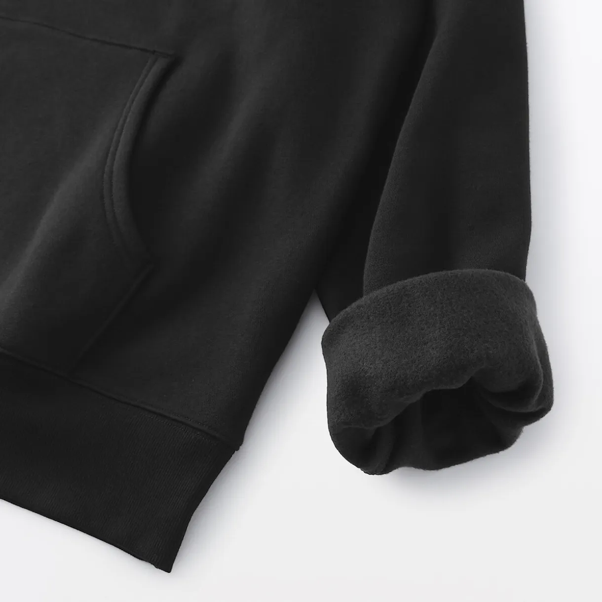 Sweatshirt zippé en coton mélangé à capuche homme