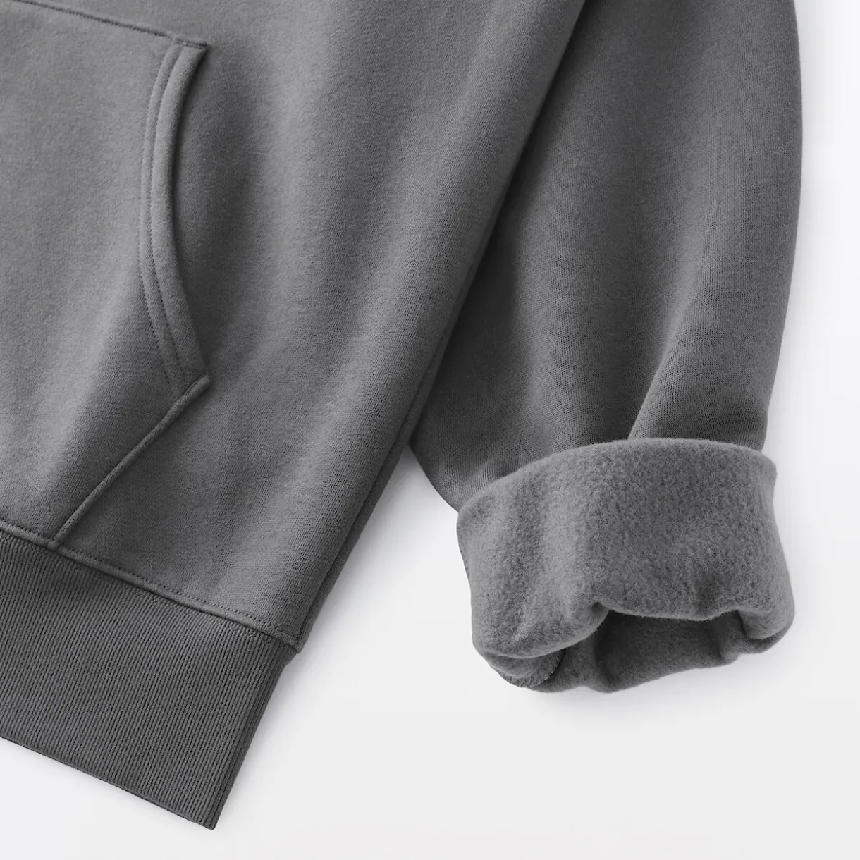 Sweatshirt zippé en coton mélangé à capuche homme