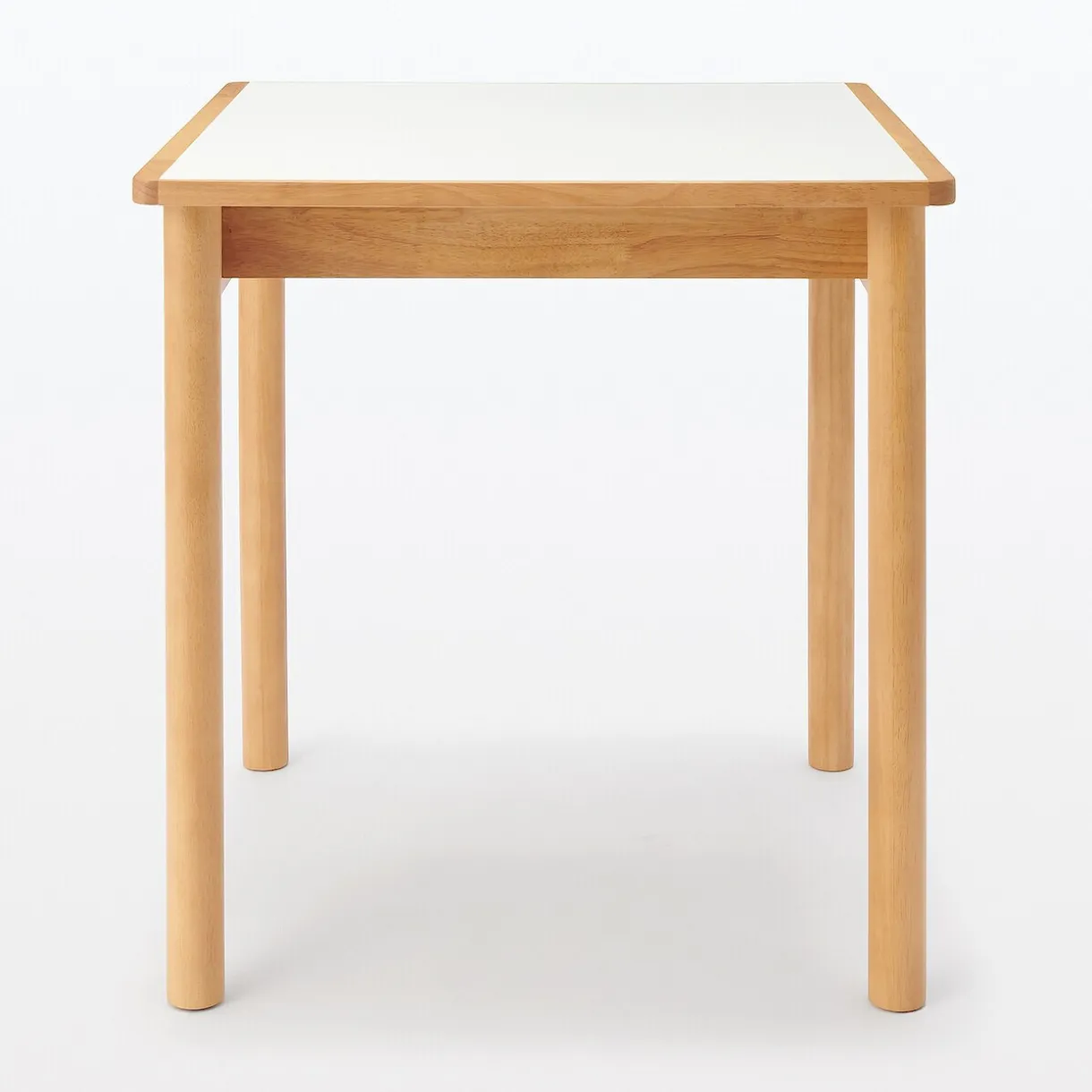 Table en hévéa avec plateau mélaminé carrée ‐ S