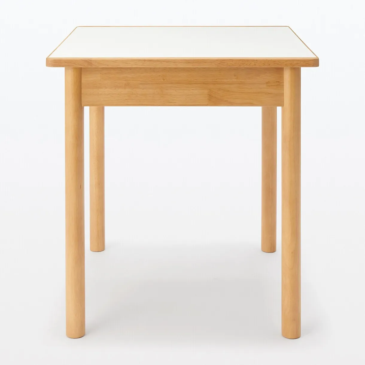 Table en hévéa avec plateau mélaminé carrée ‐ S