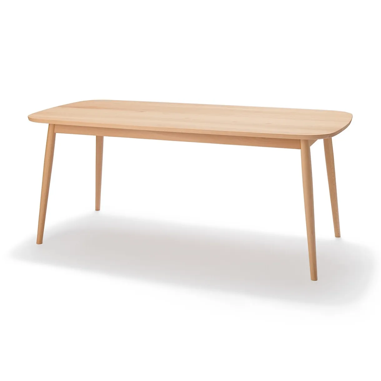 Table en être massif à pieds arrondis ‐ Grande