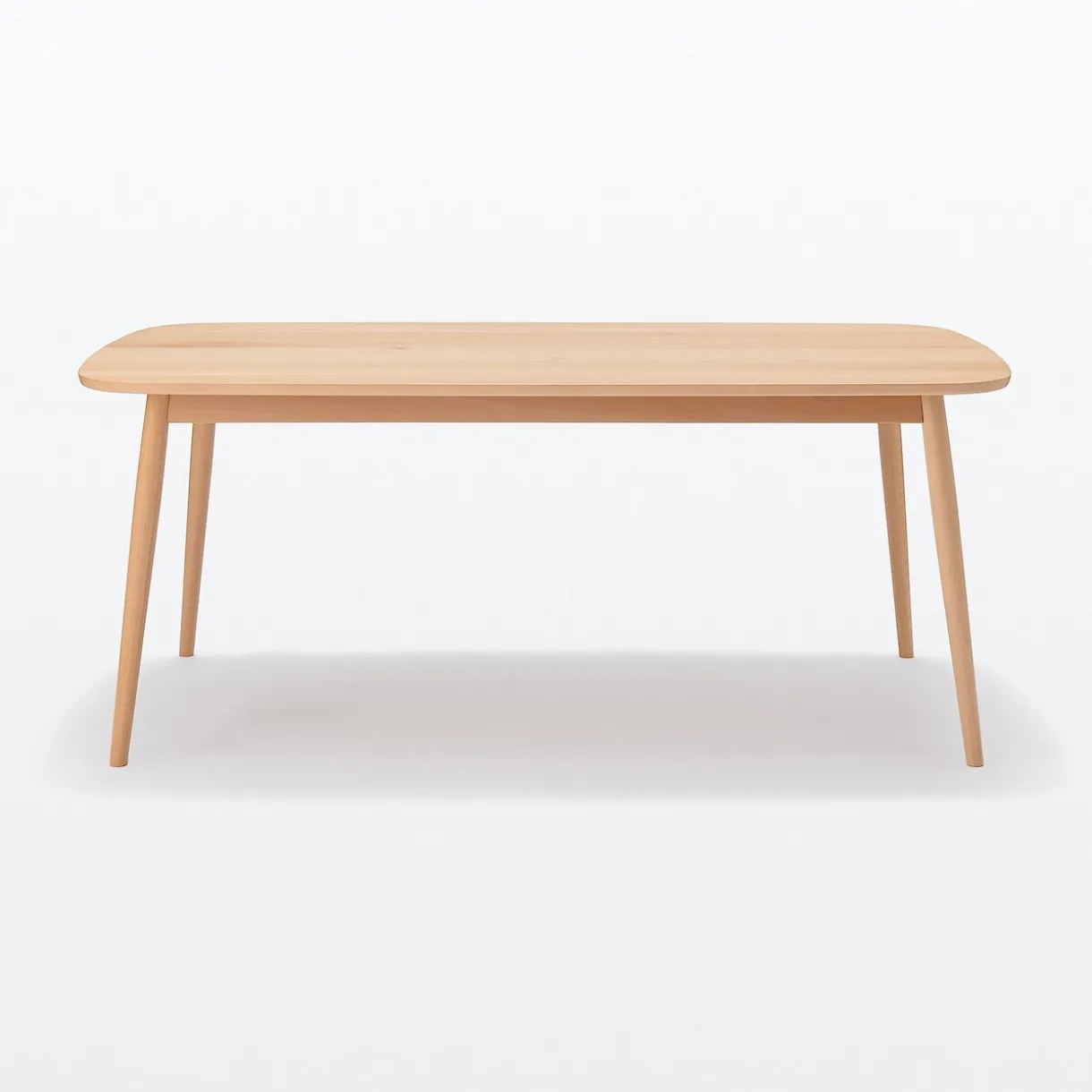 Table en être massif à pieds arrondis ‐ Grande