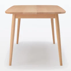 Table en être massif à pieds arrondis ‐ Grande