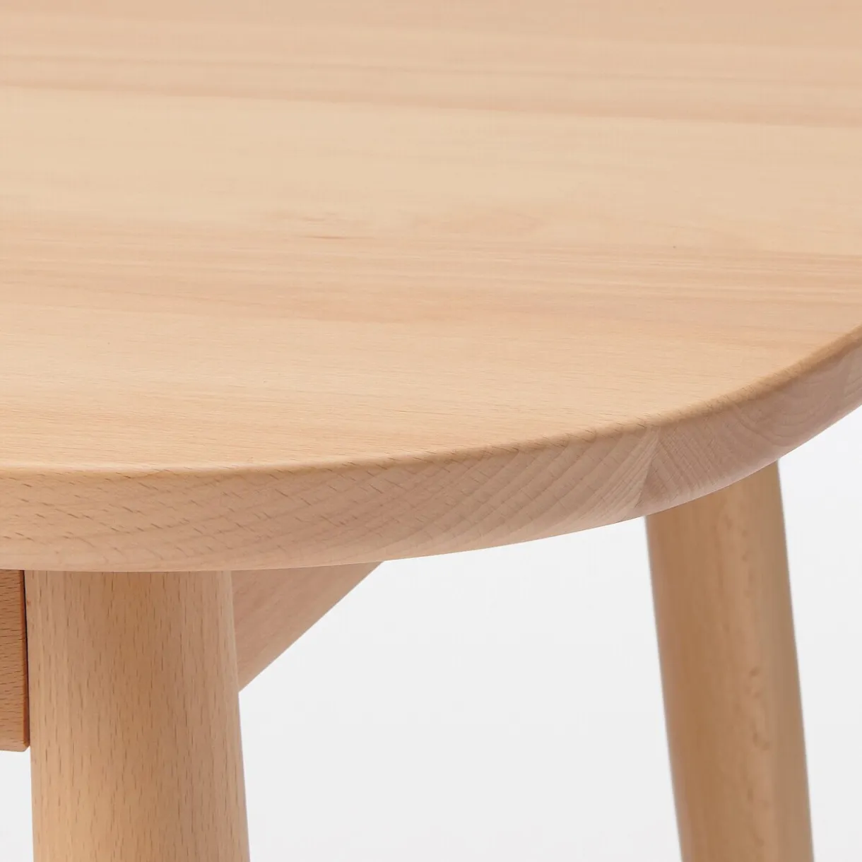Table en être massif à pieds arrondis ‐ Grande