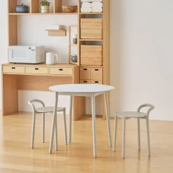 Tabouret en aluminium - Gris clair