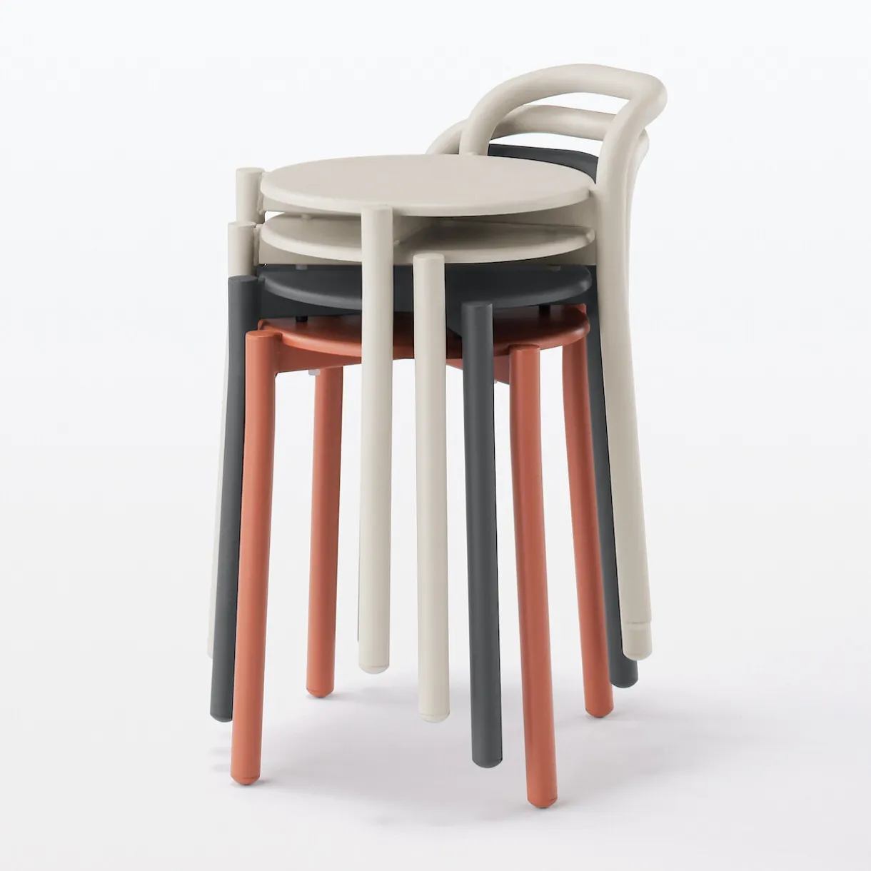 Tabouret en aluminium - Gris foncé