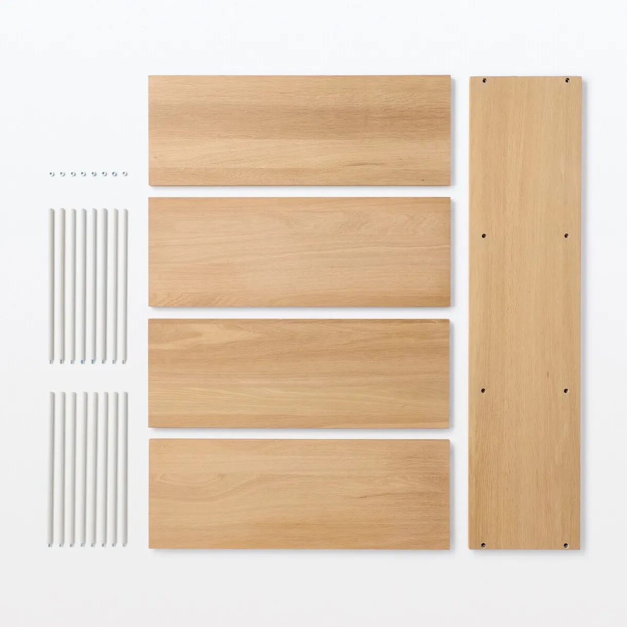Étagère additionnelle large en chêne ‐ 3 niveaux (Dont Eco‐part. 1,80 €)