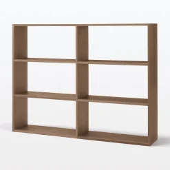 Étagère additionnelle large en noyer ‐ 3 niveaux (Dont Eco‐part. 1,80 €)