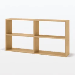 Étagère additionnelle large en chêne ‐ 2 niveaux (Dont Eco‐part. 1,80 €)