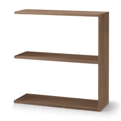Étagère additionnelle large en noyer ‐ 2 niveaux (Dont Eco‐part. 1,80 €)