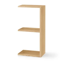 Étagère additionnelle étroite en chêne ‐ 2 niveaux (Dont Eco‐part. 0,82 €)
