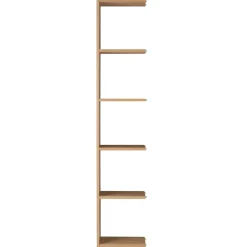 Étagère additionnelle étroite en chêne ‐ 5 niveaux (Dont Eco‐part. 1,80 €)