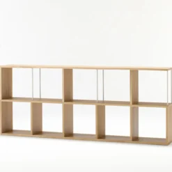 Étagère additionnelle étroite en chêne ‐ 5 niveaux (Dont Eco‐part. 1,80 €)