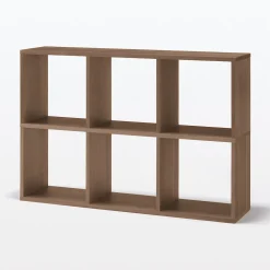 Étagère additionnelle étroite en noyer ‐ 3 niveaux (Dont Eco‐part. 1,80 €)