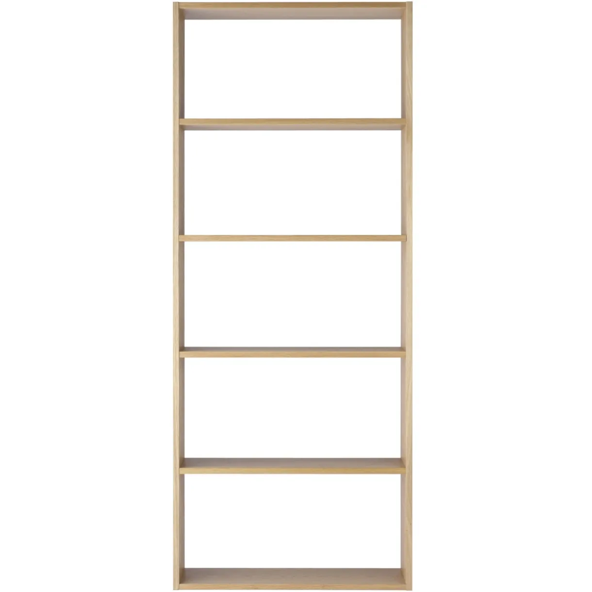 Étagère large en chêne ‐ 5 niveaux (Dont Eco‐part. 3,90 €)