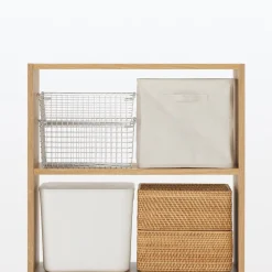 Étagère large en chêne ‐ 5 niveaux (Dont Eco‐part. 3,90 €)
