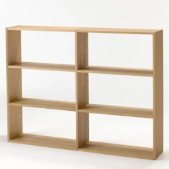 Étagère large en chêne ‐ 3 niveaux (Dont Eco‐part. 1,80 €)