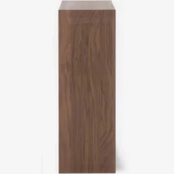 Étagère large en noyer ‐ 2 niveaux (Dont Eco‐part. 1,80 €)