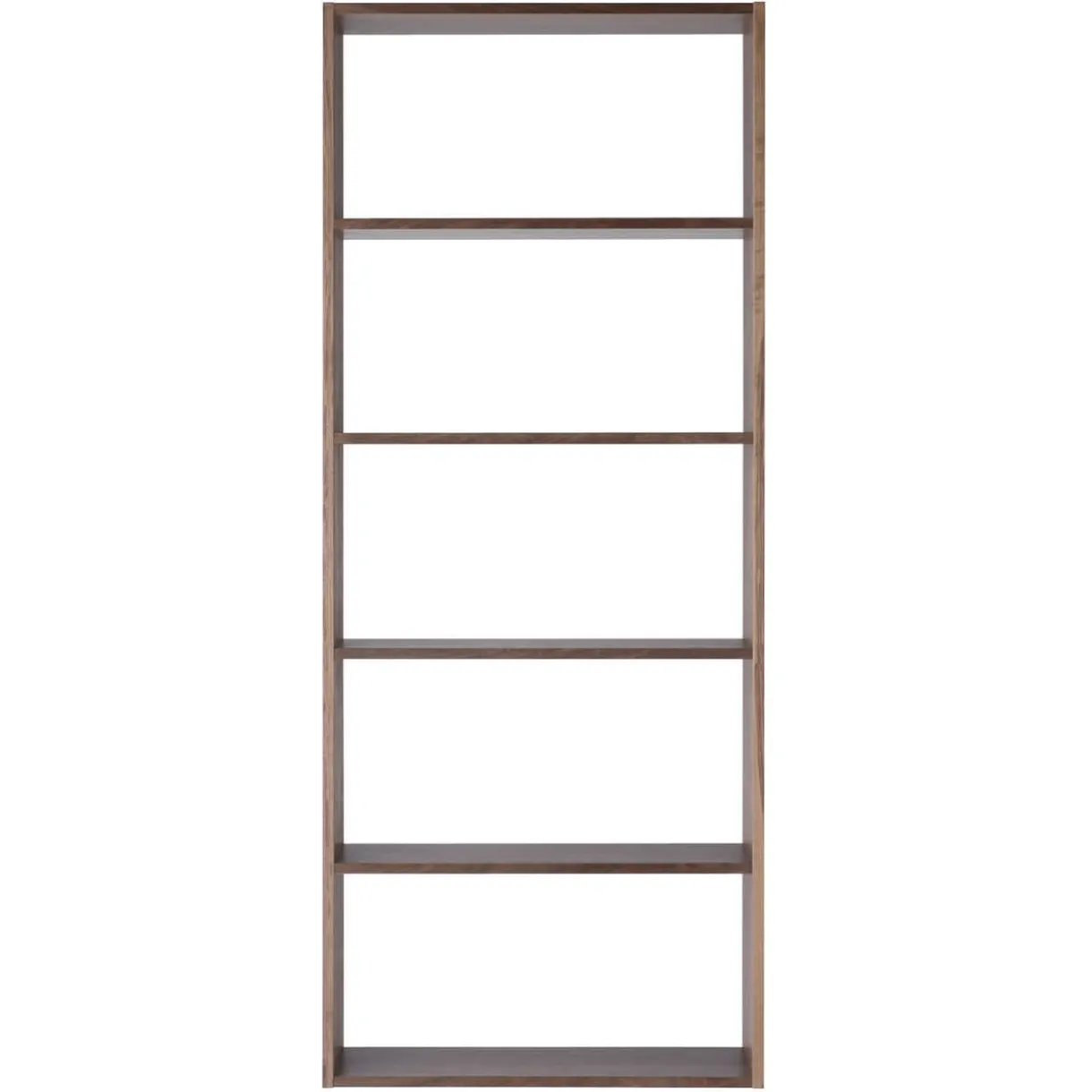 Étagère large en noyer ‐ 5 niveaux (Dont Eco‐part. 3,90 €)