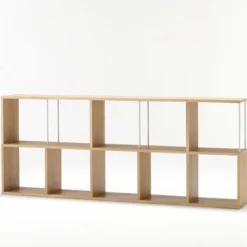 Étagère étroite en chêne ‐ 5 niveaux (Dont Eco‐part. 2,80 €)