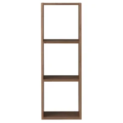 Étagère étroite en noyer ‐ 3 niveaux (Dont Eco‐part. 1,80 €)