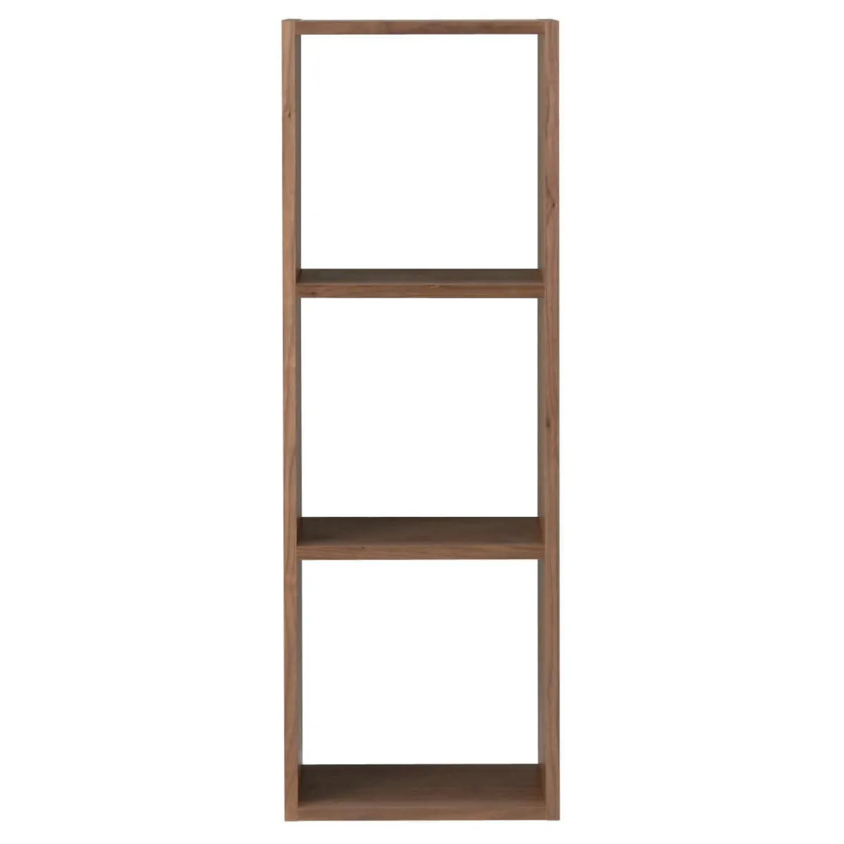 Étagère étroite en noyer ‐ 3 niveaux (Dont Eco‐part. 1,80 €)