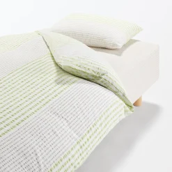 Taie d'oreiller en coton Seersucker 65 x 65 cm