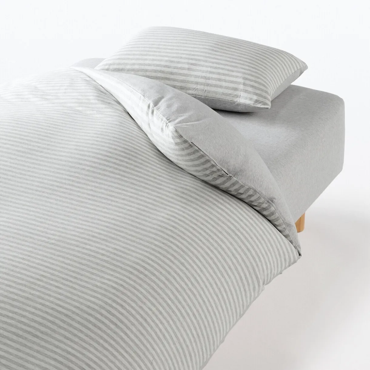 Taie d'oreiller en jersey de coton