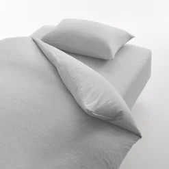 Taie d'oreiller en jersey de coton