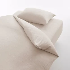 Taie d'oreiller en jersey de coton