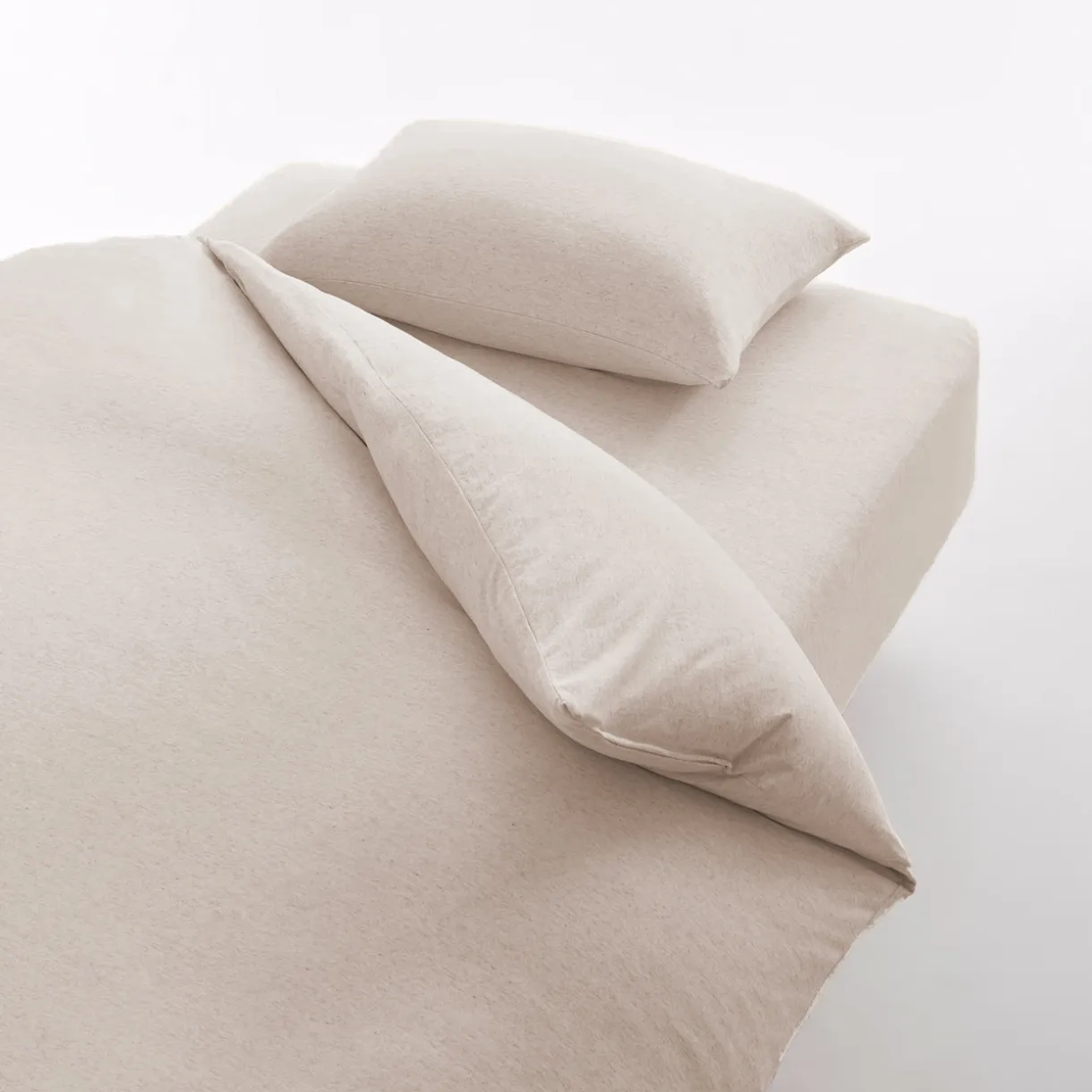 Taie d'oreiller en jersey de coton