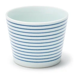 Tasse à saké en porcelaine Hasami - Motif rayures