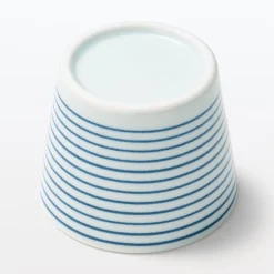 Tasse à saké en porcelaine Hasami - Motif rayures