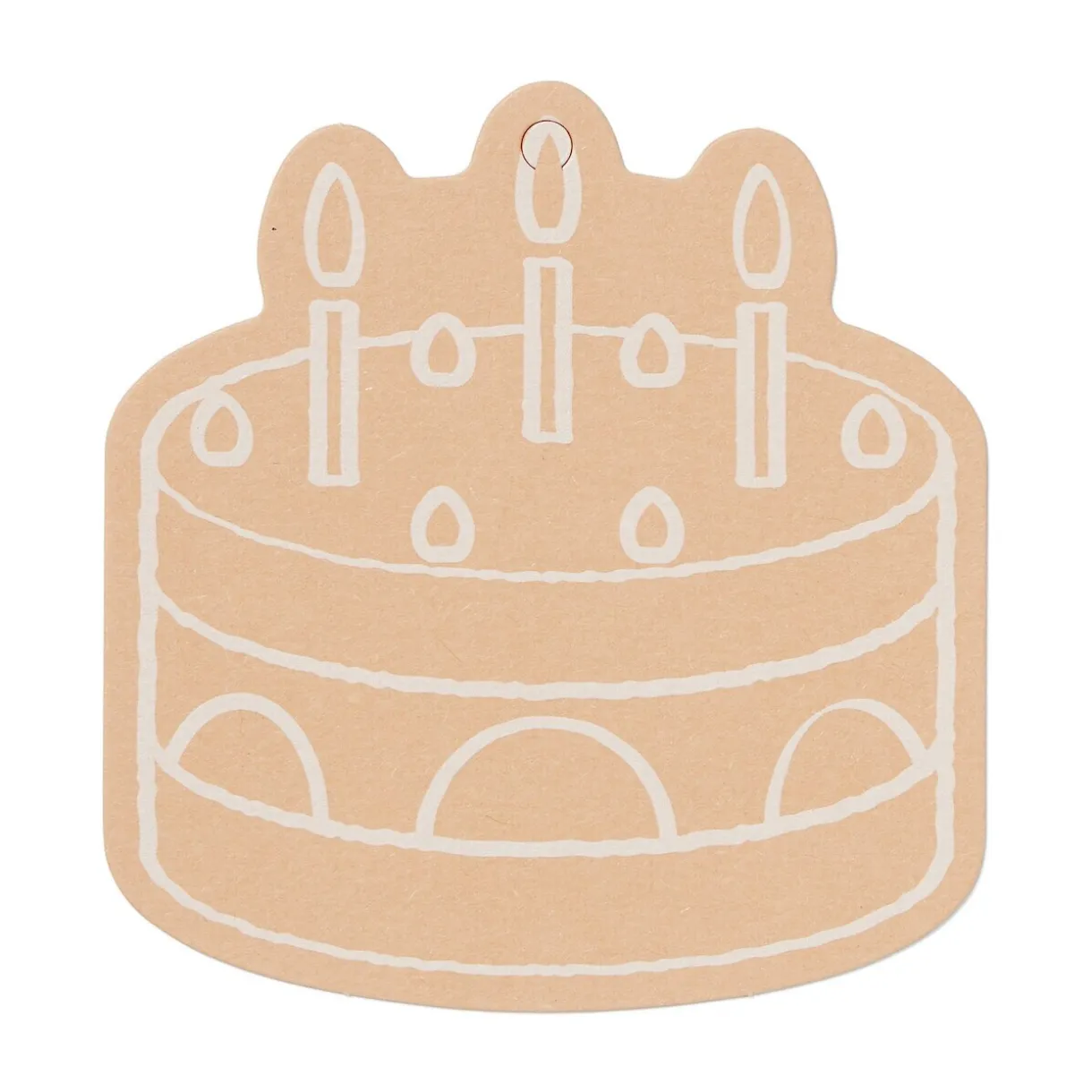 Étiquettes cadeaux - Gâteau, lot de 3