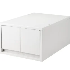 Tiroir en PP A4 gris blanc 2 compartiments L26 XP37X H17.5cm