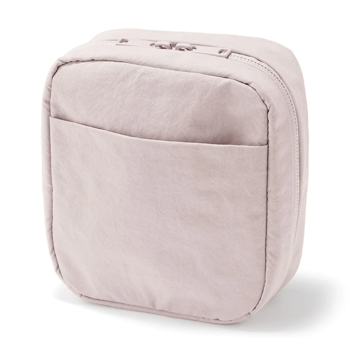 Trousse de maquillage à poser en nylon texturé