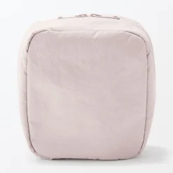 Trousse de maquillage à poser en nylon texturé