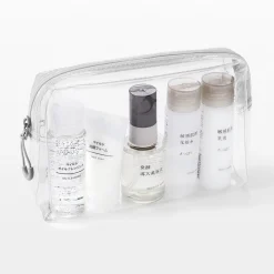 Trousse de toilette transparente ‐ Pochette de voyage 12 x 18,5 x 4 cm