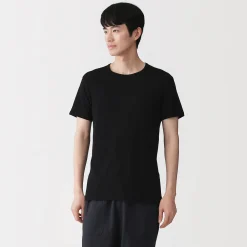 T‐shirt à col rond en coton respirant pour homme