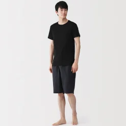 T‐shirt à col rond en coton respirant pour homme