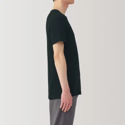 T‐shirt à col rond en coton respirant pour homme