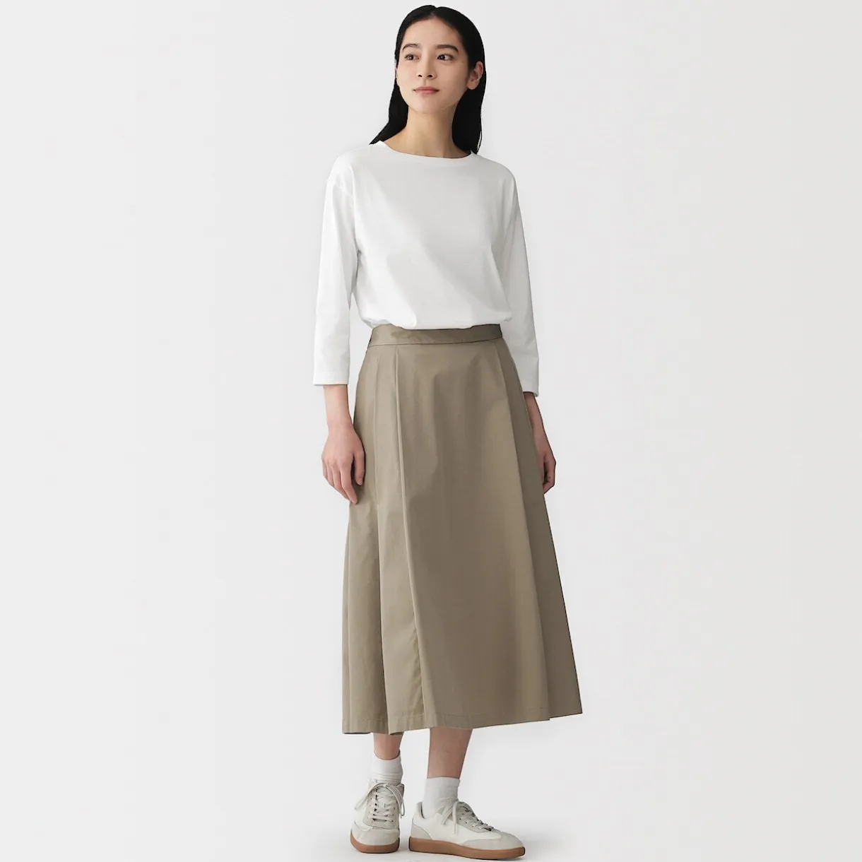 T‐shirt à manches 3/4 en coton mélangé pour femme