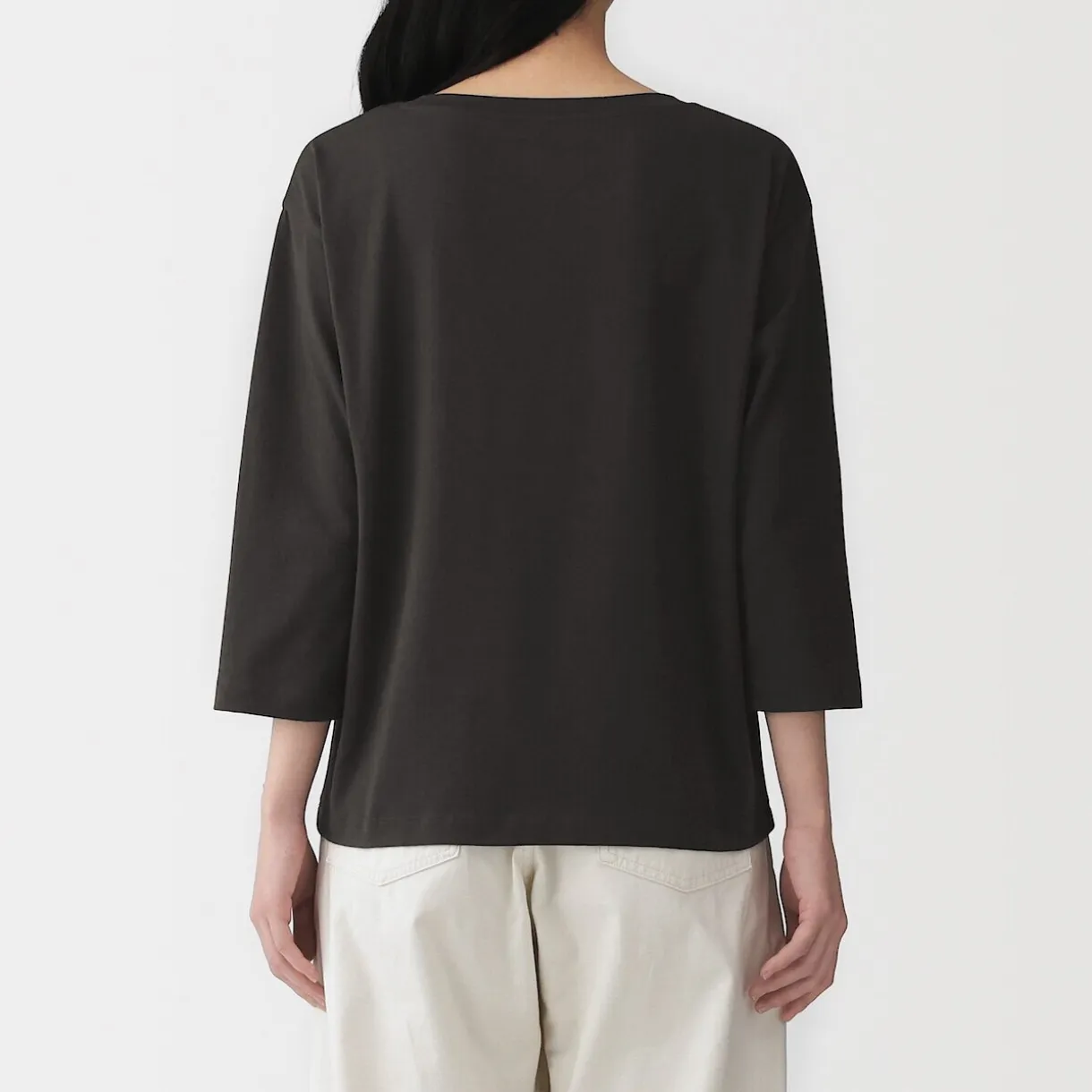 T‐shirt à manches 3/4 en coton mélangé pour femme