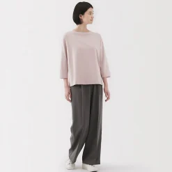 T‐shirt à manches 3/4 en coton mélangé pour femme